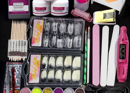 Extension des ongles Ensemble complet de poudres acryliques - Manucure - shop