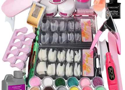 Extension des ongles Ensemble complet de poudres acryliques - Manucure - shop