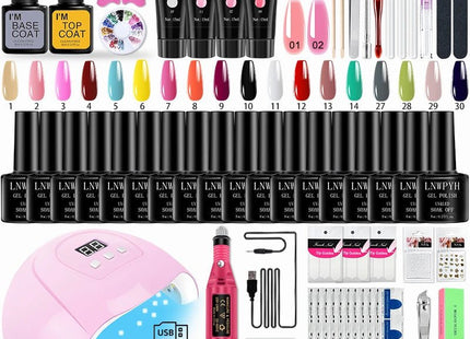 Kit Acrylique : Perceuse Électrique + Gels lampe à ongles LED - Manucure - shop