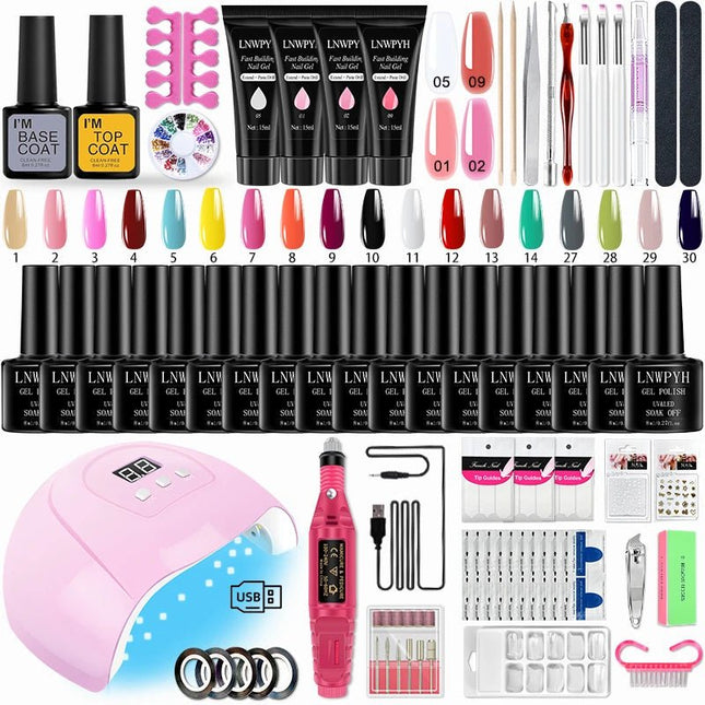 Kit Acrylique : Perceuse Électrique + Gels lampe à ongles LED - Manucure - shop