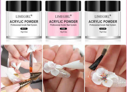 Kit Acrylique Professionnel Complet - Poudre Scintillante + gel + Outils - Manucure - shop