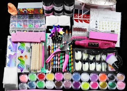 Kit Acrylique Professionnel Complet - Poudre Scintillante + gel + Outils - Manucure - shop