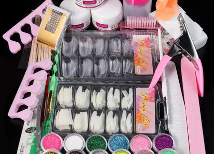 Kit Acrylique Professionnel - Poudre à Paillettes pour Extensions d'Ongles - Manucure - shop