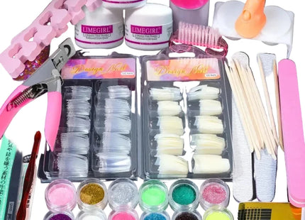 Kit Acrylique Professionnel - Poudre à Paillettes pour Extensions d'Ongles - Manucure - shop