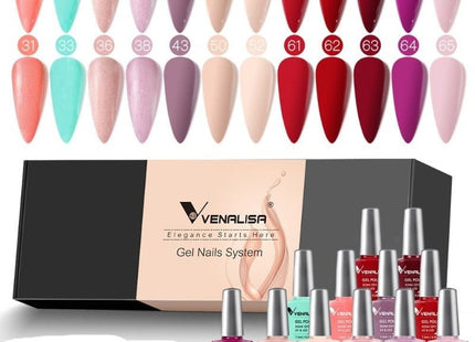 Kit de 12 vernis à ongles en gel UV/LED - Manucure - shop