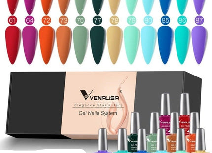 Kit de 12 vernis à ongles en gel UV/LED - Manucure - shop