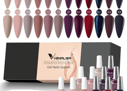 Kit de 12 vernis à ongles en gel UV/LED - Manucure - shop