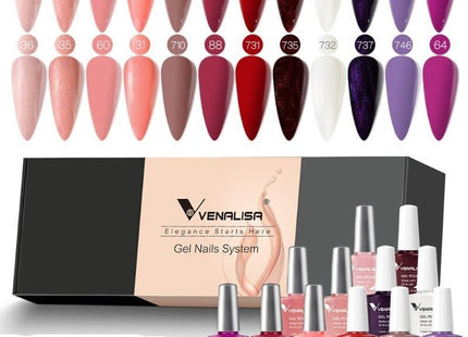 Kit de 12 vernis à ongles en gel UV/LED - Manucure - shop
