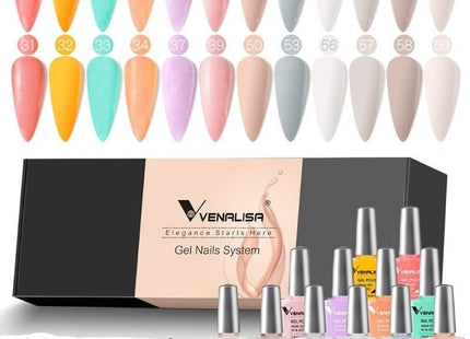 Kit de 12 vernis à ongles en gel UV/LED - Manucure - shop