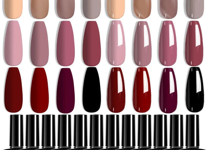 Kit de 12 Vernis Gel Semi - Permanent 8ml - Manucure - shop