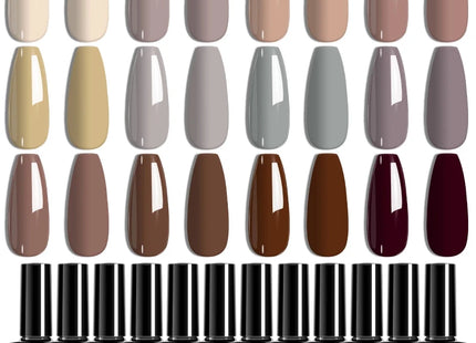 Kit de 12 Vernis Gel Semi - Permanent 8ml - Manucure - shop