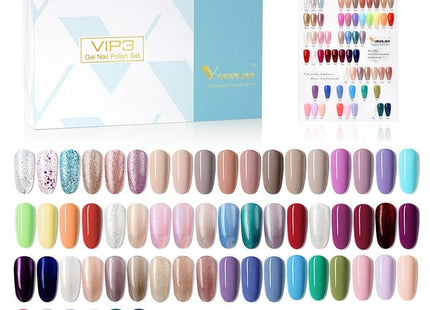 Kit de vernis à ongles Gel 60 belle couleurs avec carte - Manucure - shop