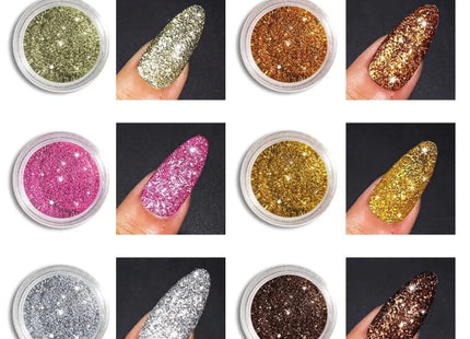 Kit Manucure Complet : Perceuse + Lampe UV + Poudre Paillettes - 12 Pièces - Manucure - shop