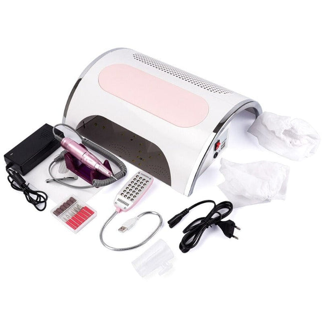 Manucure 5 en 1 Perceuse à ongles - aspirateur - sèche - ongles - lampe - Manucure - shop
