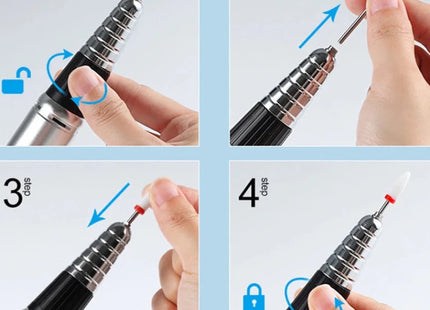 Perceuse à ongles électrique ponceuse à ongles Gel 45000 tr/min - Manucure - shop