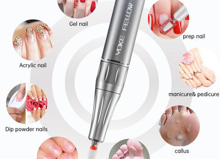 Perceuse à ongles électrique rechargeable 35000 rpm - Manucure - shop