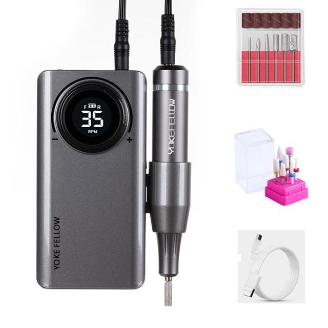 Perceuse à ongles électrique rechargeable 35000 rpm - Manucure - shop