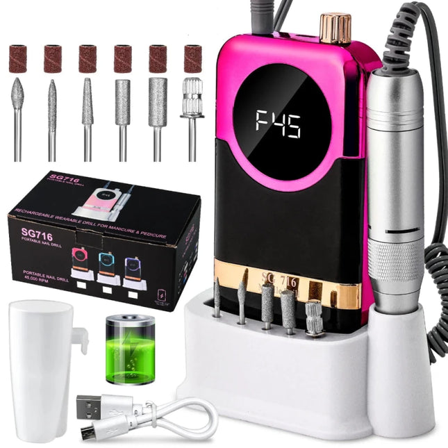 Ponceuse à ongles électrique 45000RPM - Manucure - shop