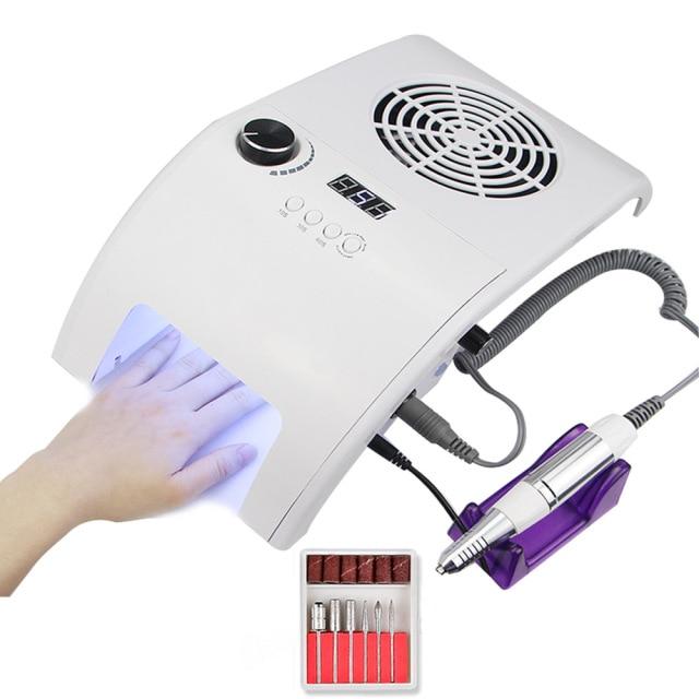 Séchoir aspirateur à ongles lampe LED perceuse - Manucure - shop